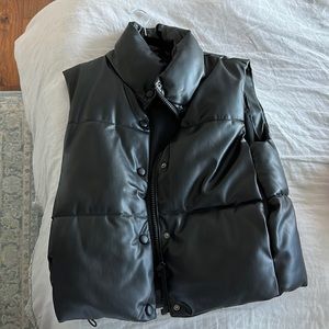 Leather vest!